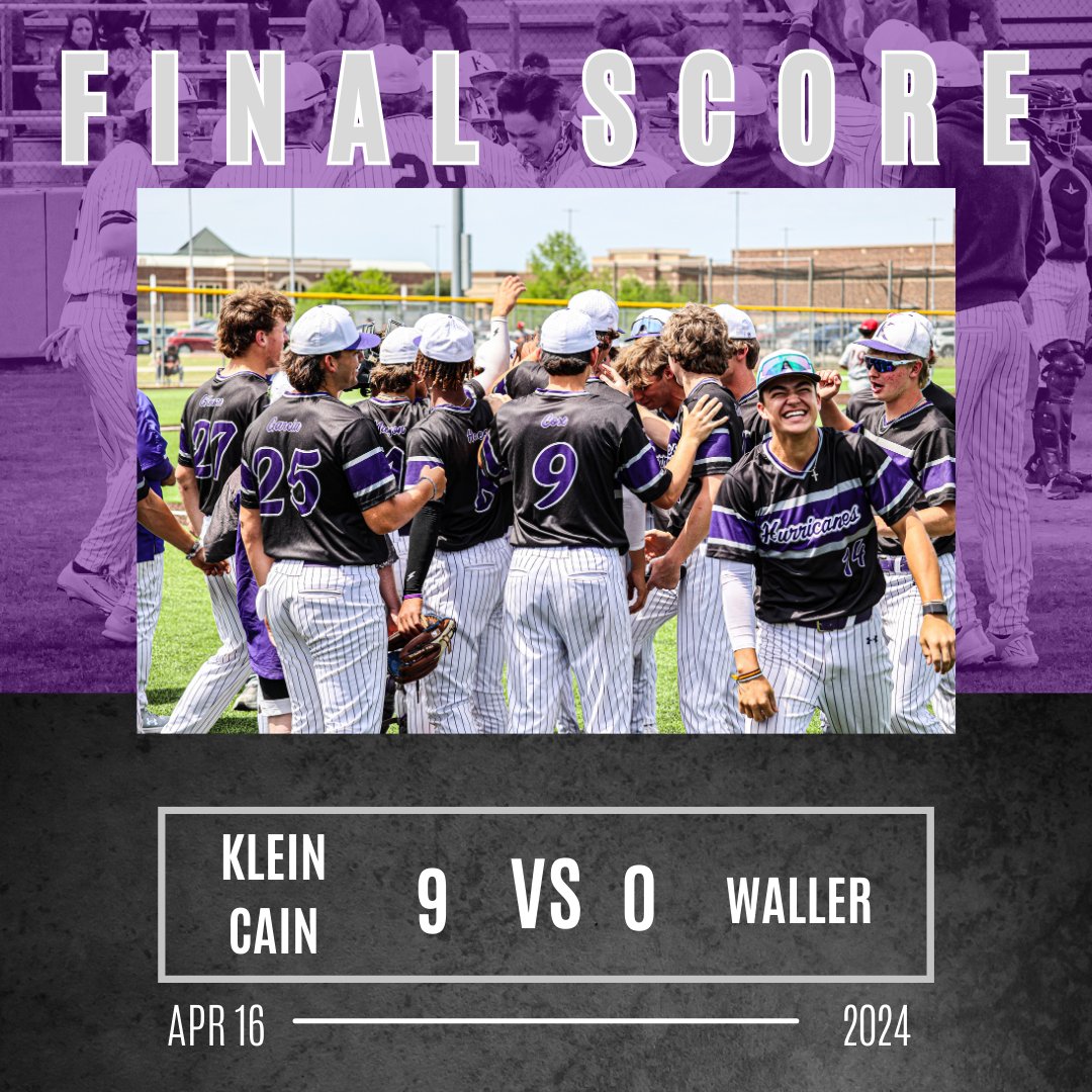 🚨FINAL SCORE🚨 Hurricanes topped the Bulldogs tonight in controlling fashion. The pitching staff combined for less than 100 pitches across 7 innings to help secure the shutout. #REIGNCAIN #CHASEGREATNESS