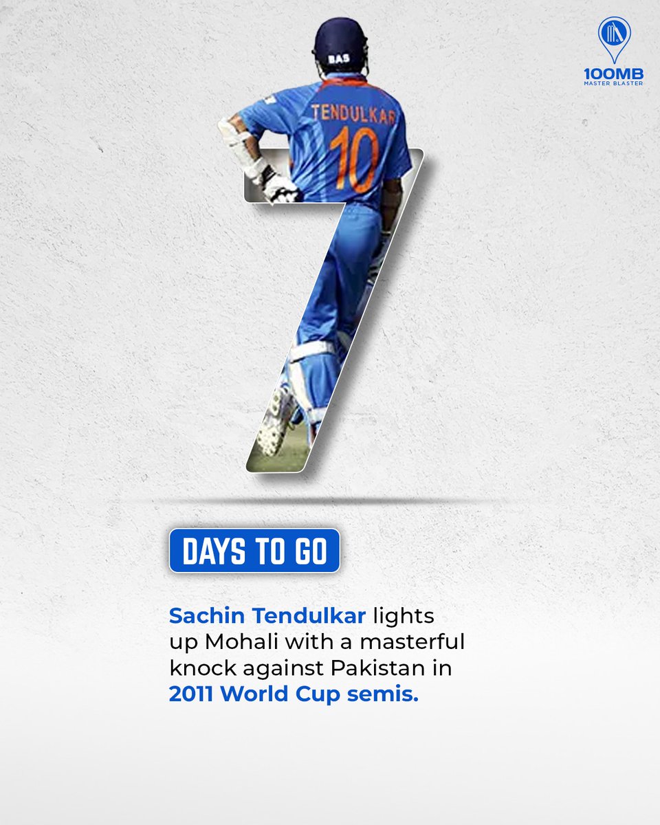 Sachin Tendulkar's brilliant knock of 85 runs against Pakistan propelled India into the 2011 World Cup final! 👏 #SachinTendulkar