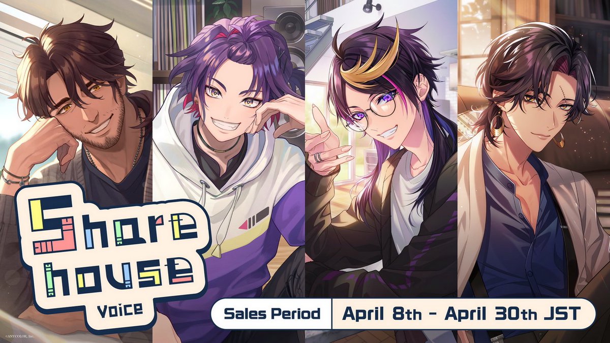 【Sharehouse Voice sales start】 OMG they were roommates...😎 Sharehouse Voice packs are now available on the #NIJISANJI_EN Official Store! ⏰Available until: Apr 30 (Mon), 7:59 PDT 🔻Store: nijisanji-store.com/collections/sh…