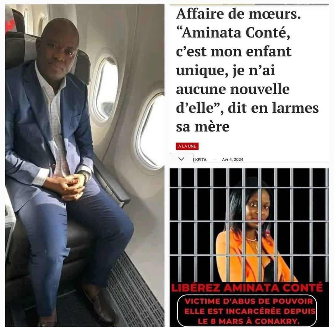40 jours aujourd'hui que #AminataConté a été incarcérée pour une affaire de moeurs impliquant l'ancien ministre de la justice #Guinée.

40 jours sans procès,  donc en détention illégale et illégitime.

40 jours d'injustice dans un système judiciaire partial, corrompu, non