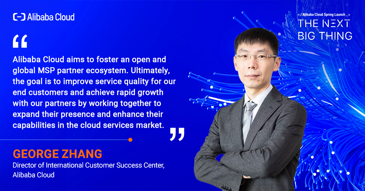 George Zhang of #AlibabaCloud outlined our MSP strategy at the #SpringLaunch. Focused on elevating service quality, he emphasized collaboration with partners to fortify cloud services. He emphasized on a future of shared success through the Alibaba Cloud MSP ecosystem. Stay