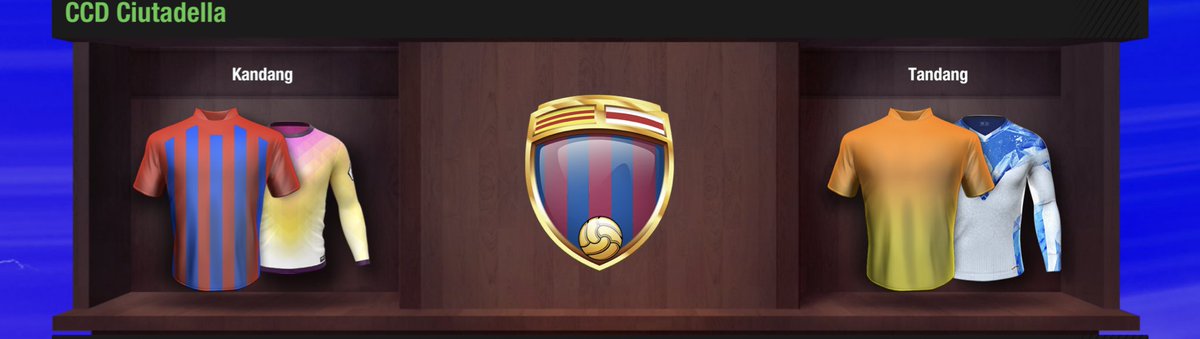 CCDCiutadella's tweet photo. ❗️OFFICIAL❗️

CCD Ciutadella’s home and away jersey for this season 🔵🔴 

#CCDlive #ForçaCiutadella https://t.co/43rXnMEsxw