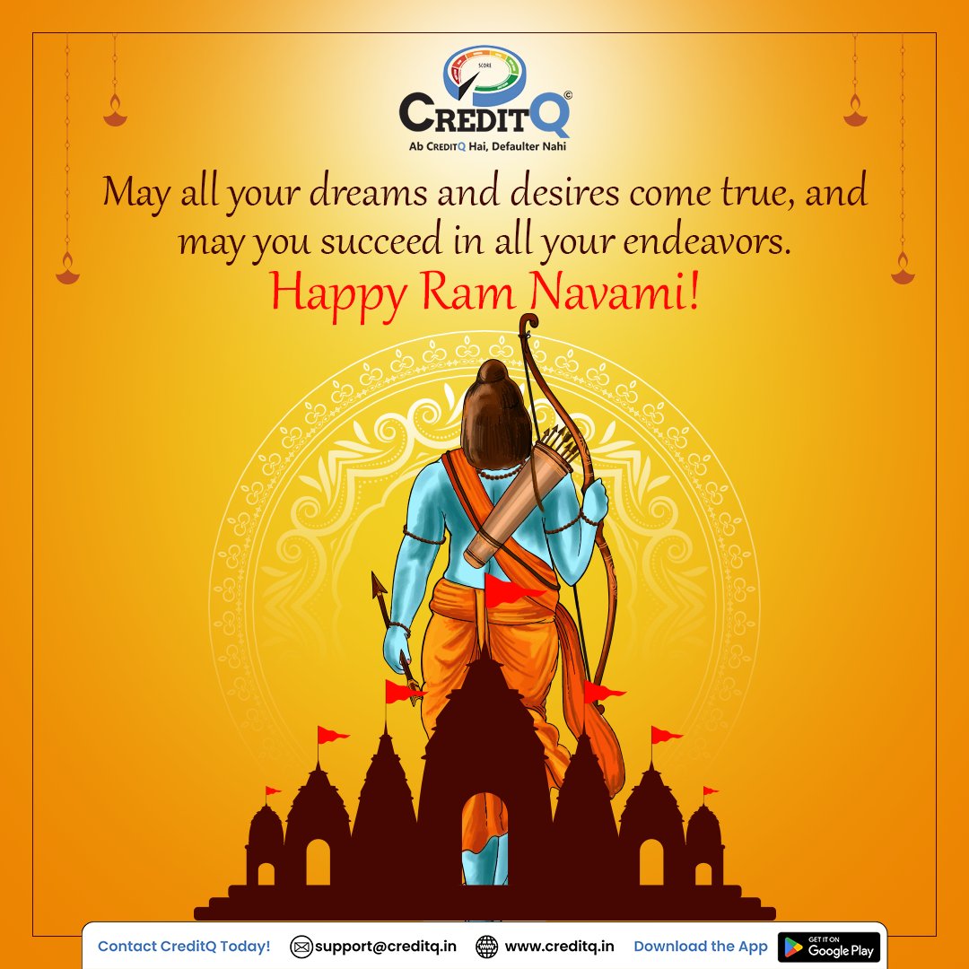 May all your dreams and desires come true, and may you succeed in all your endeavors. Happy Ram Navami!
.
Login on- creditq.in
.
.
#creditq #RamNavami #JaiShriRam #RamNavami2024 #JaiShriRam #HappyRamNavami #Ayodhya #IndianFestivals #RamaJayanti #HinduFestival