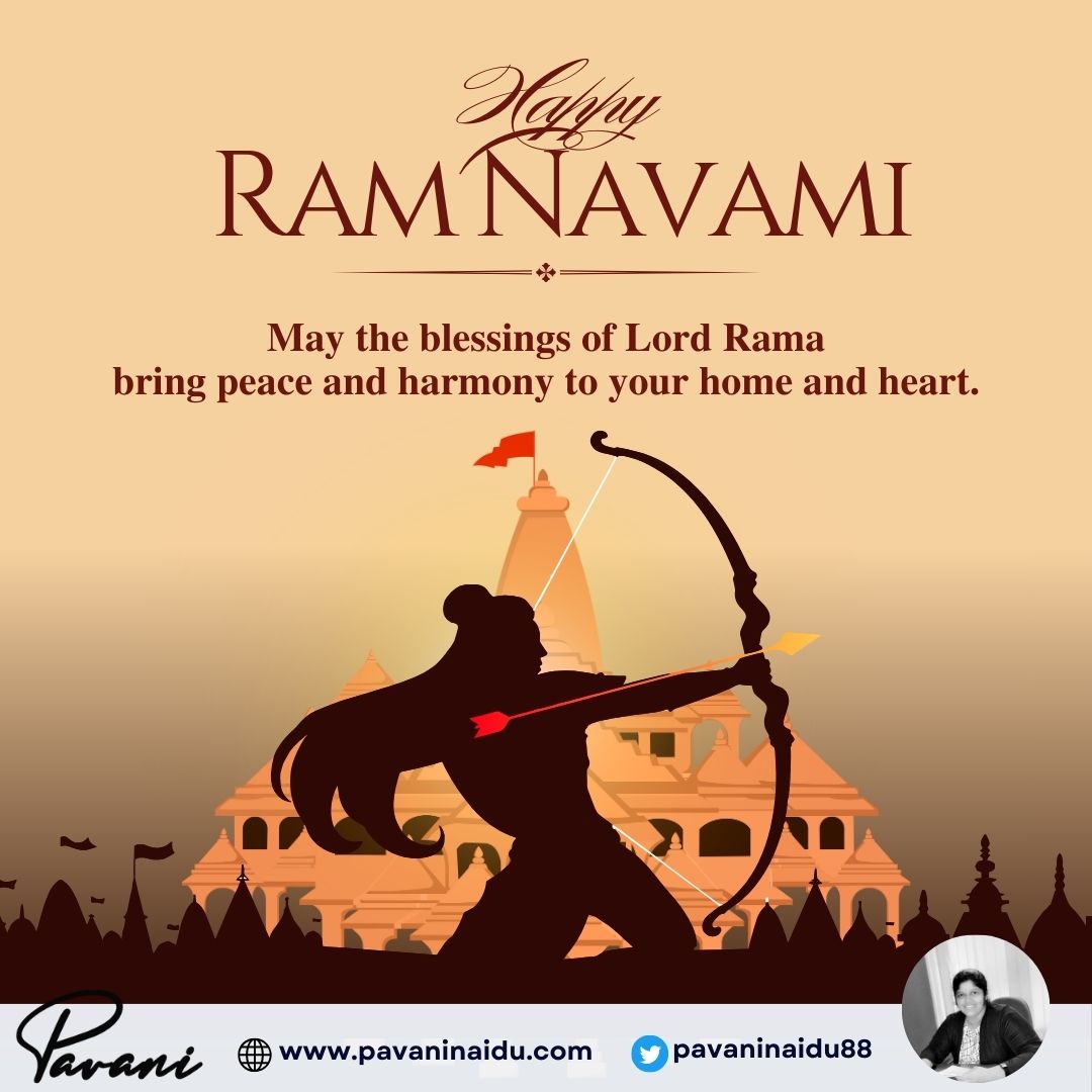 🌟 Celebrate the auspicious occasion of Sree Rama Navami with us! Join our festivities as we honor Lord Rama's birth and his timeless teachings of righteousness and devotion. Stay tuned for updates and event details. 🙏🎉 #SreeRamaNavami #Festival #DivineCelebration #pavaninaidu