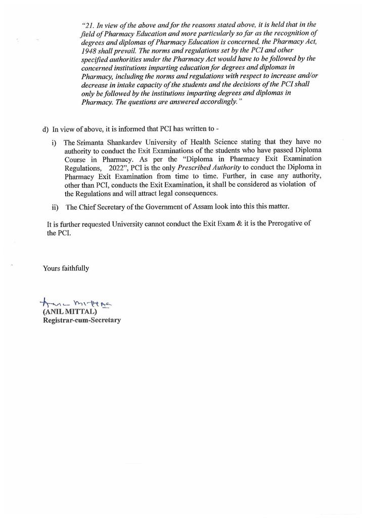 PharmaUnityOrg's tweet photo. Diploma in Pharmacy students pass out in 2023-2024 academic session will not be registered as a "Pharmacist" until they qualify the Exit Examination. https://t.co/71IFRNthcl