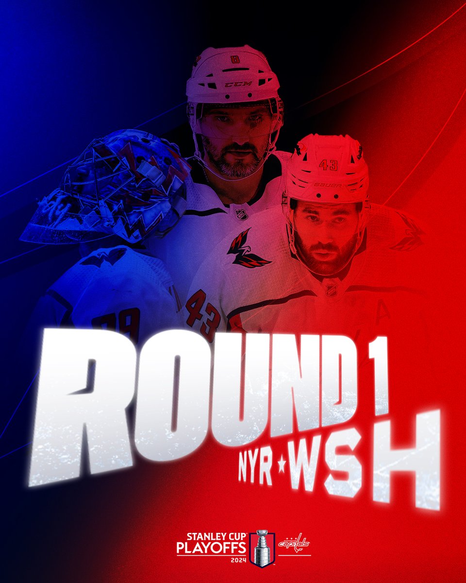 Capitals's tweet photo. START SPREADIN' THE NEWS

Round 1: DC vs. NYC

#ALLCAPS | #StanleyCup Playoffs https://t.co/9w91dgD9Lb