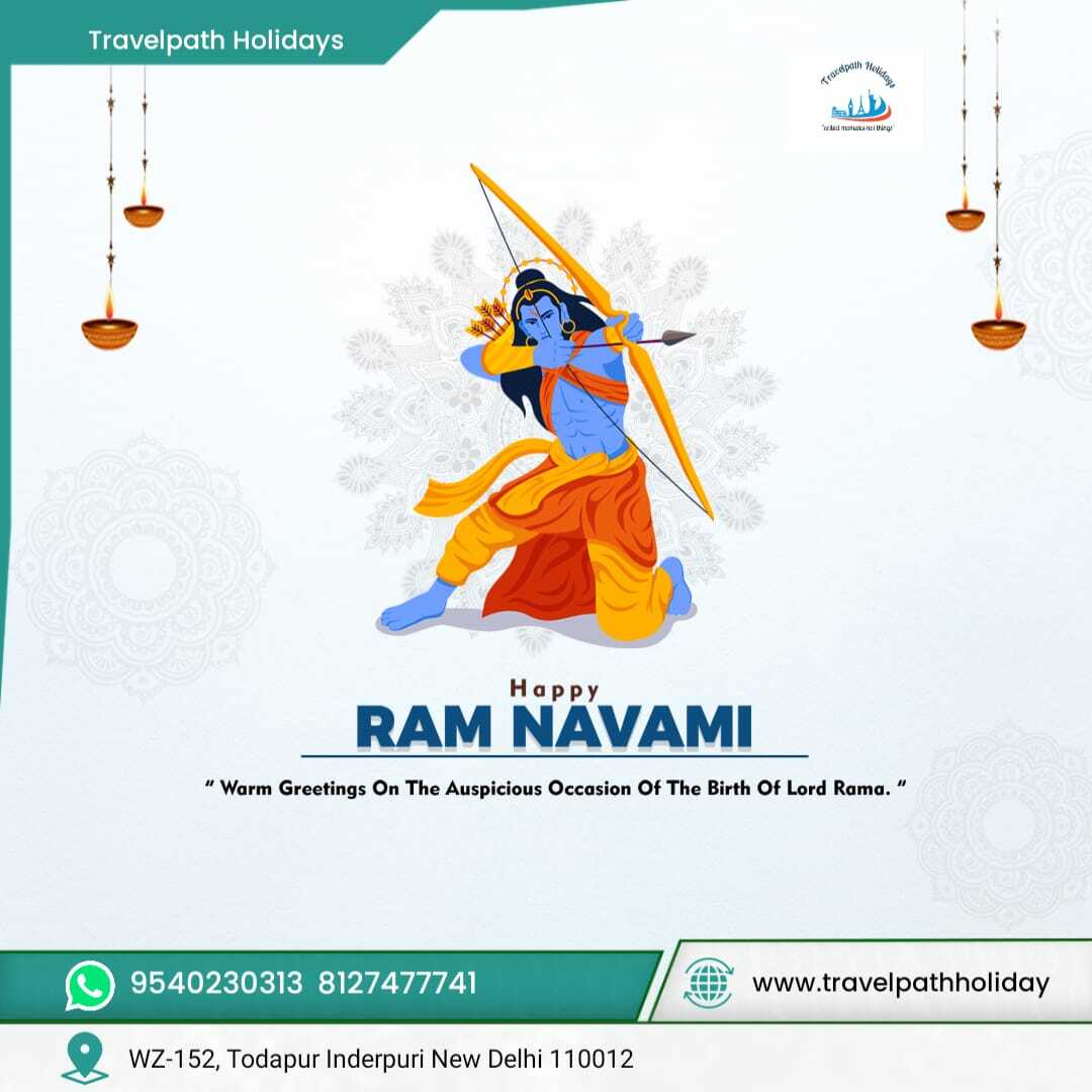 travelpathindia's tweet photo. May you learn from Lord Rama the true meaning of power, patience, and strong will. Happy Ram Navami to you and your family.

#ramnavami2024 https://t.co/WqSeASZtAF