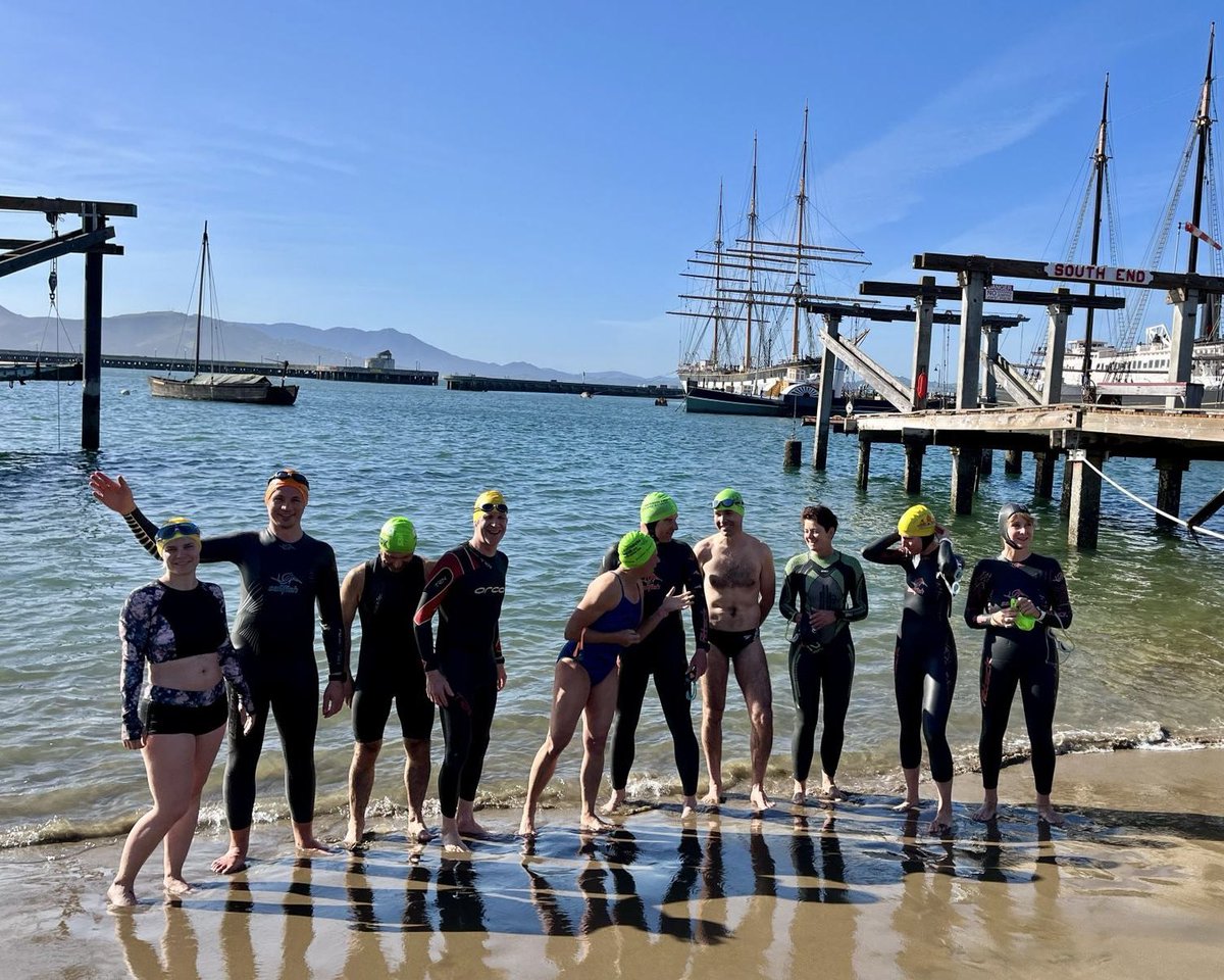 International understanding in action! Last week a delegation from San Francisco’s German sister city Kiel came for an action-filled time in the Bay Area, incl. the traditional Lighthouse swim in SF Bay. Bringing people together—that’s what sister cities were established for.