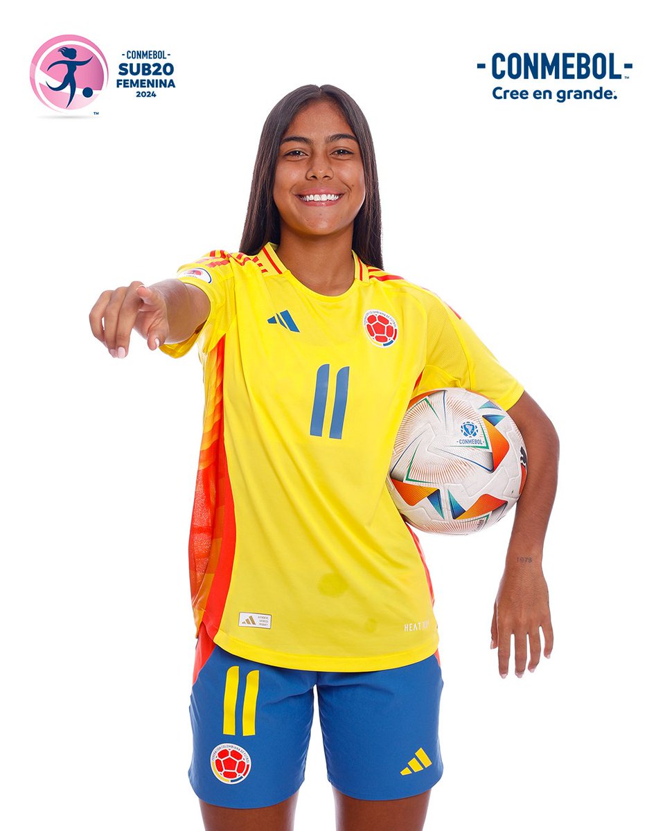 ¡𝙶𝙾𝙻𝙴𝙰𝙳𝙾𝚁𝙰! 🔝⚽

Con tan solo 1️⃣7️⃣ años, en este 2️⃣0️⃣2️⃣4️⃣ Maithe López convirtió goles con la camiseta de 
@FCFSeleccionCol
 en el CONMEBOL #Sub17Fem y en el CONMEBOL #Sub20Fem. 🇨🇴🏆 #𝙼𝙰́𝚂𝙳𝙴𝙿𝙾𝚁𝚃𝙴𝚂.