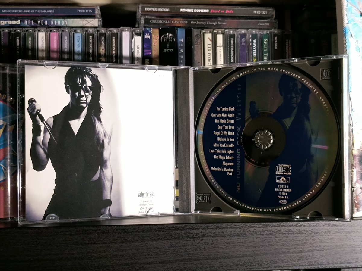 #NowPIaying VALENTINE No Turning Back (1994) Splendid compilation of tracks from the first two releases by the Dutch act frontend by singer Robby Valentine! Pompous AOR, pop-rock, rock opera. Criminally overlooked. Obscure. FFO Queen. ❤️‍🔥💎🎇 Stream: open.spotify.com/album/42R4FOTo…