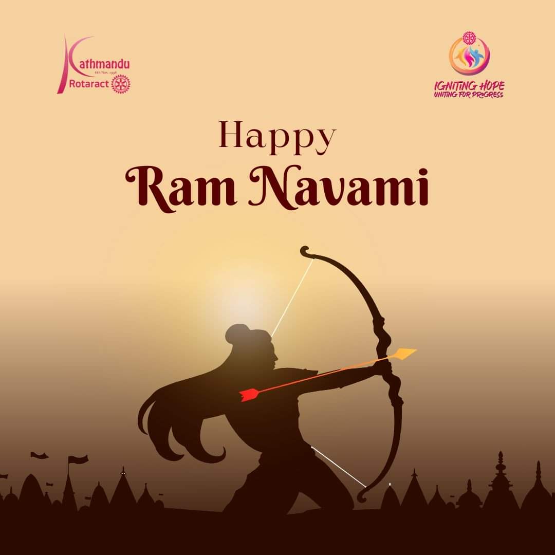 Rotaract Club of Kathmandu wishes everyone a very happy Ram Navami.

 #RotaractKathmandu #rotaractkathmandu #ignitinghopeunitingforprogress #Rotaract3292 #rotaract3292 #RID3292 #rid3292 #ramnavami #ramnavami2024