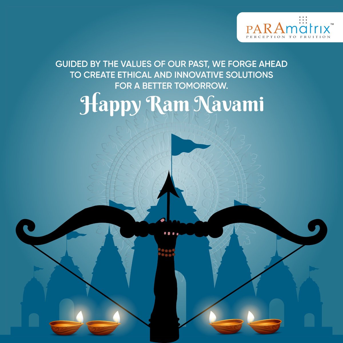 paramatrix's tweet image. Wishing everyone a Happy Ram Navami! May this day inspire us to integrate the wisdom of the past with the possibilities of tomorrow. 

#RamNavami #TraditionMeetsInnovation #Paramatrix
