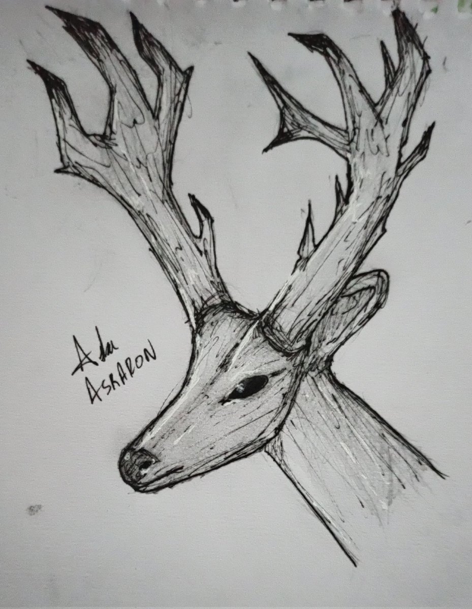 Day 56 - 🦌 #100DayChallenge #100日チャレンジ #Originalart #Originalcharacter #illustration #art #drawingart #artchallenge #ArtistOnTwitter #artist #digitaldraw #digitalartist #traditionaldrawing #sketch #manga #mangaart #darkart #sketchbook #characterdesign #practice #deer