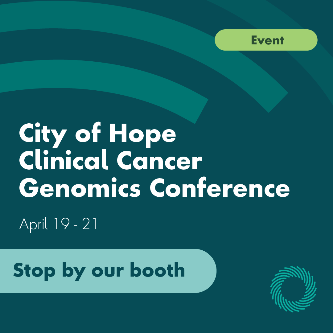 Attending City of Hope Clinical Cancer Genomics Conference this week? Stop by our booth to learn how we’re evolving our technology and inputs for #genetictesting.