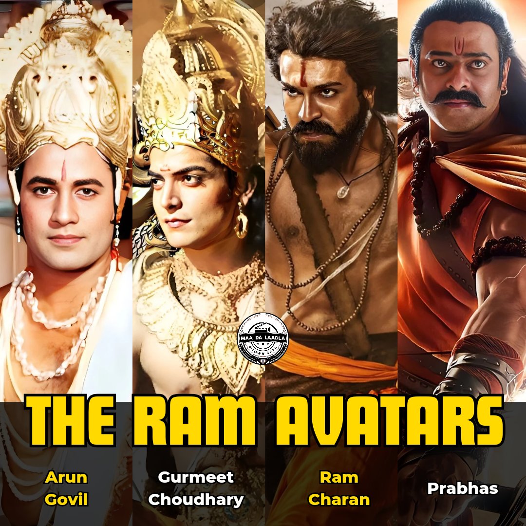 Happy Ram Navmi To All. The Ram Avatars we all loved! 🙏🏻❤️🏹 #RamNavmi

The Best One According To You? 
Comment Down Below. ✨ 

#ArunGovil #GurmeetChoudhary #RamCharan #Prabhas #Ramayana #SuryaCinefinite