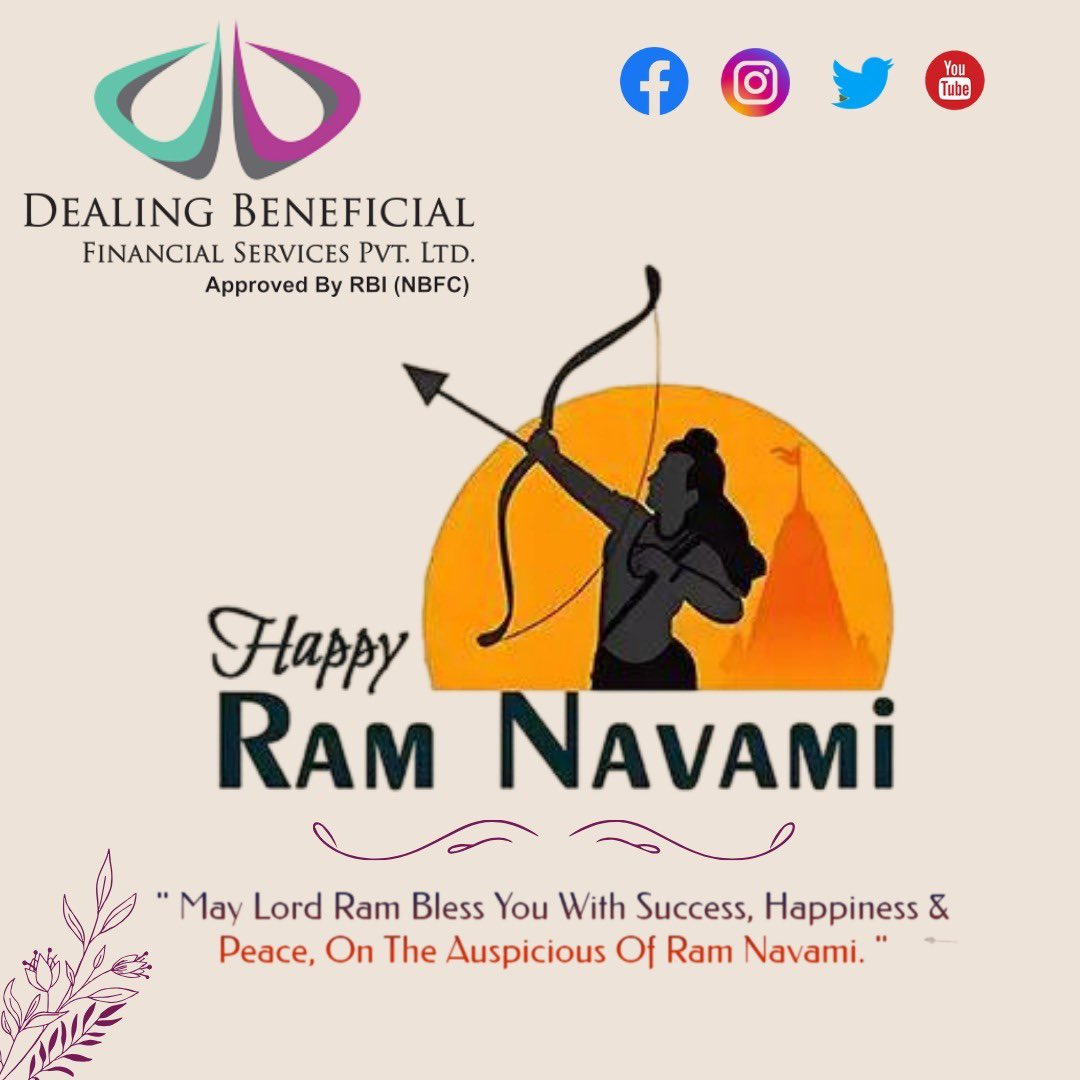 DBFinance's tweet photo. राम रामेति रामेति रमे रामे मनोरमे।
सह्स्रनाम तत्तुल्यं राम नाम वरानने।।

#happyramnavmi
#festival2024
#AyodhyaDham
#holiday
#personalloan 
#mortgageloan 
#goldloan 
#businessloan 
#twowheelerloan 
#loanservices 
#NBFCs 
#loan 
#finance https://t.co/dH4nNZu8bU