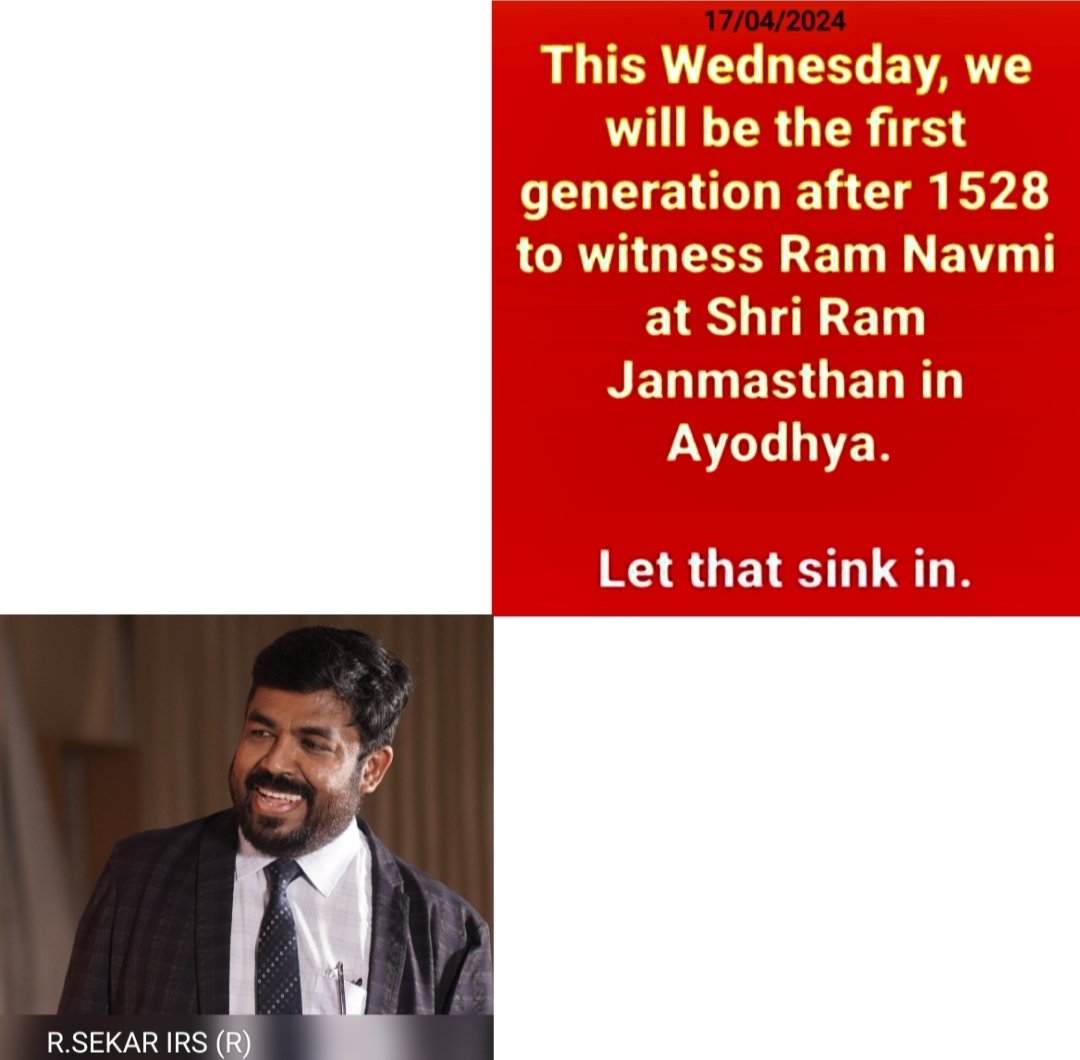 R_SEKAR_IRS_Rtd's tweet photo. Happy #RamNavami !
#RamNavami2024
#AyodhyaRamMandir
#AyodhyaRamTemple
"காசி"
"ராமேஸ்வரம்"
புனித யாத்திரை மேற்கொள்ளும்
தமிழர்கள் !
தமிழ் நாட்டில் இருந்து
நாத்திகத்தை முற்றிலுமாக வேர் அறுப்பார்கள் !
#DevendraSena https://t.co/wF6rVFP4Jf