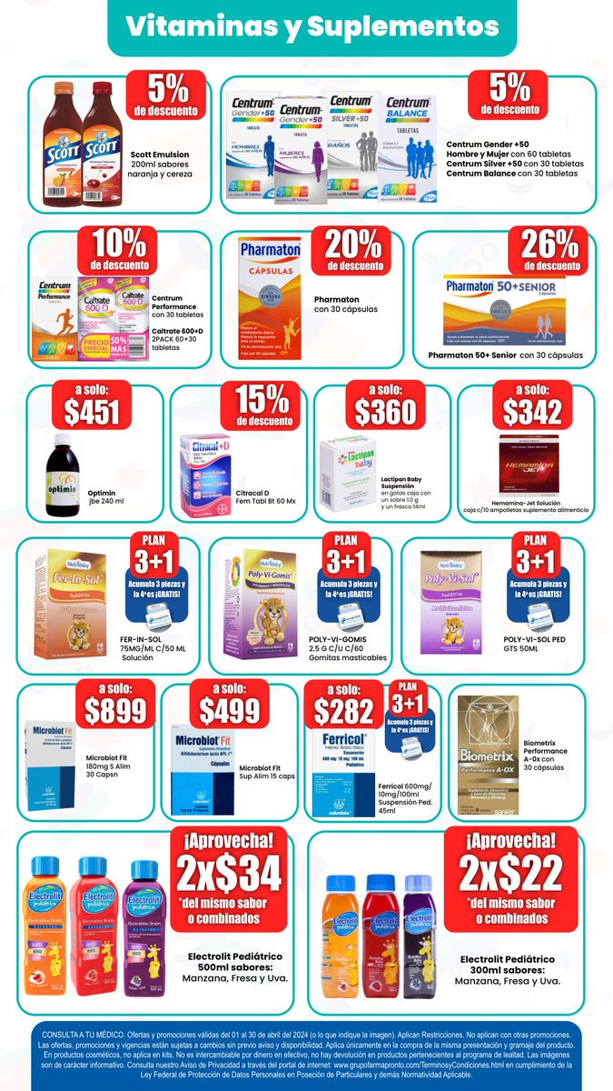 TrechoInforma's tweet photo. 📢 Descubre en Abril una amplia selección de *ofertas para ti y tu familia que Farmacias #Farmapronto tienen para ti.

Todas las #PRONTOFERTAS:
https://t.co/fMLgSApks0

¡Te esperamos! 
📍Sucursal #Taxco: Avenida de los Plateros #168. Teléfono: 5532705704.

*Aplican restricciones. https://t.co/UI0rFFzqmv