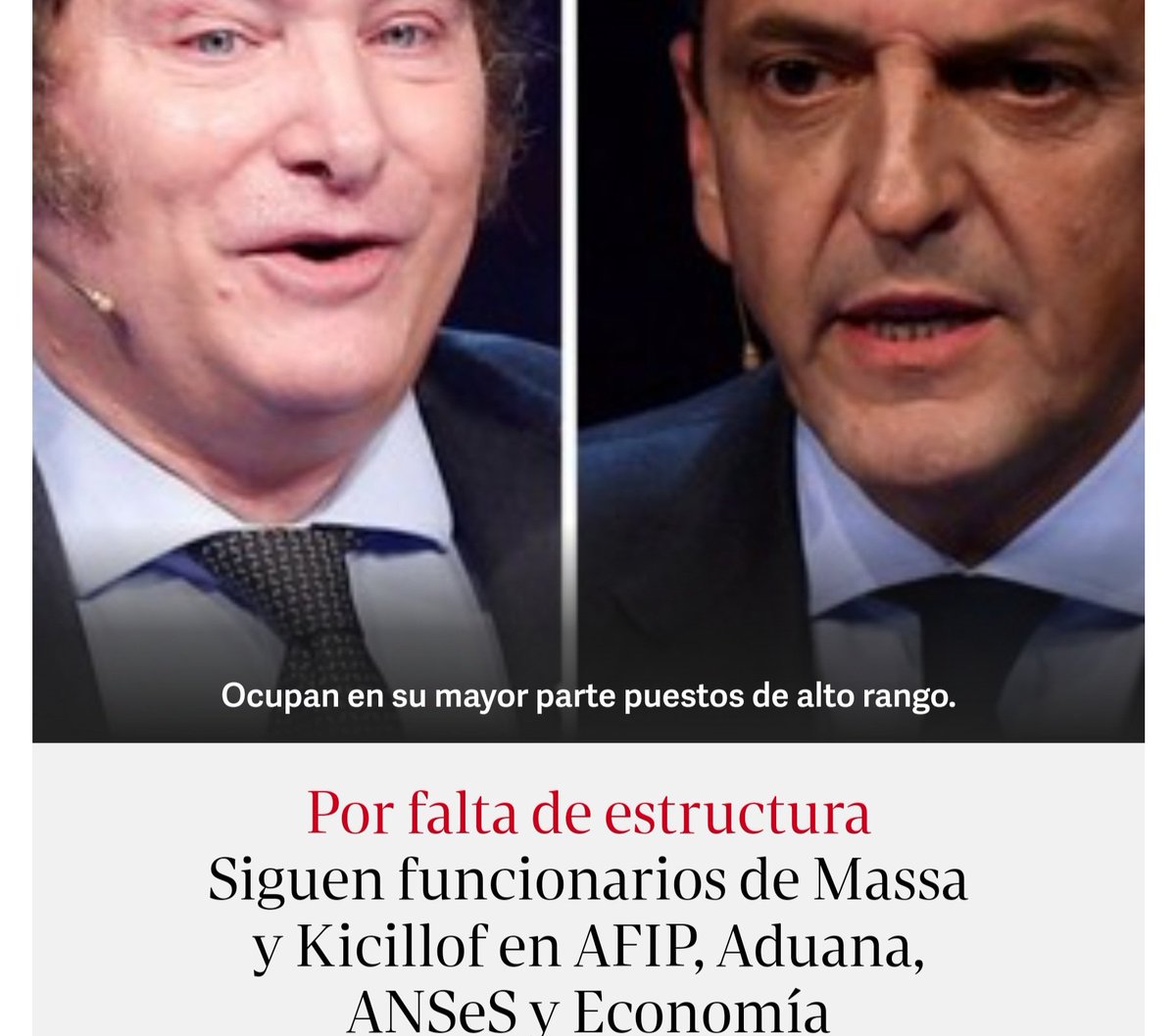 Asko.
Y por qué no pone ex funcionarios de Macri ?
Estafa @JMilei