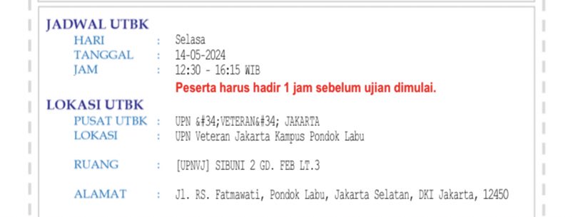 hiii ada yang dapet pusat utbk di upnvj ponlab tanggal 14 sesi siang kayak aku gak yaah? #utbkupnvj #upnvjponlab #upnvj