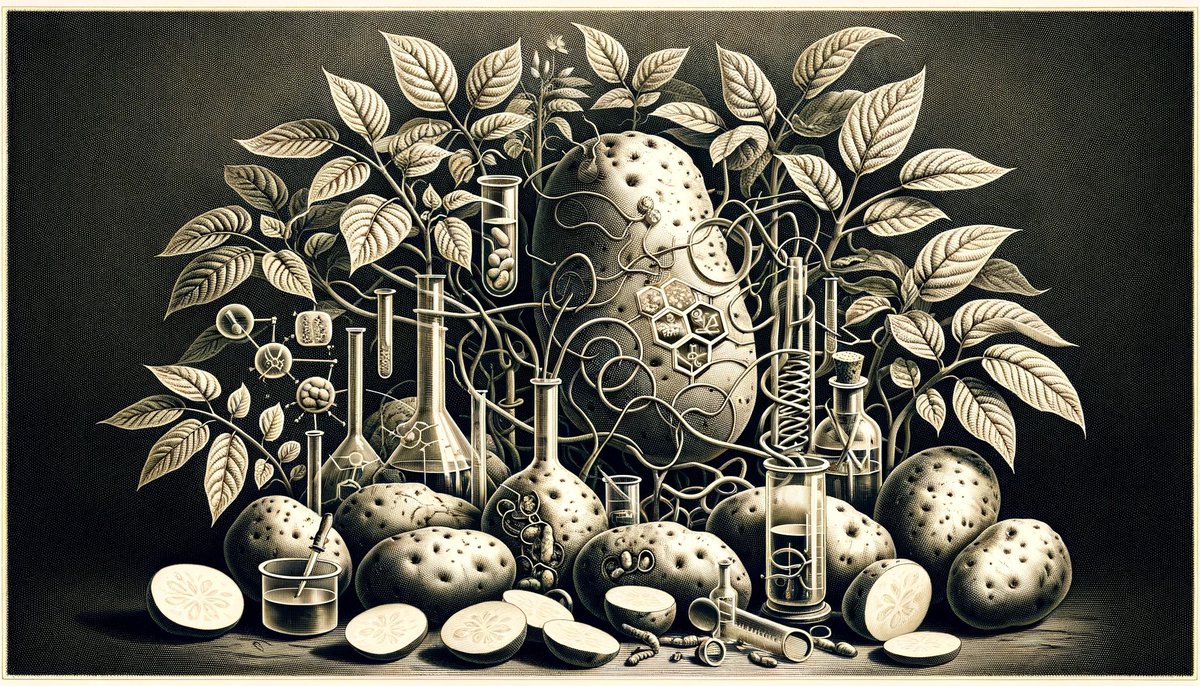 Methyl jasmonate and 1,4-Dimethylnaphthalene Differentially Impact Phytohormonal and Stress Protective Pathway Regulation Involved in Potato Dormancy, bit.ly/4aFpA5I | Study examines gene expression in stored #potatoes, identifies biomarkers affecting #dormancy