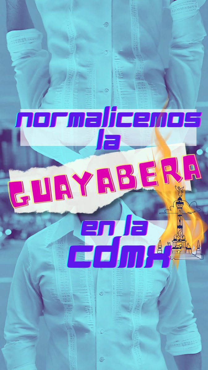 Ayúdenme con un RT #NormalicemosLaGuayaberaCDMX