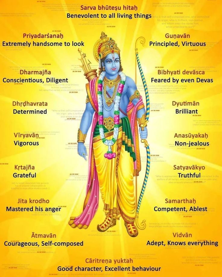 For the good of all beings, I descend in my original spiritual form. #Ramanavami #JaiShreeRaam