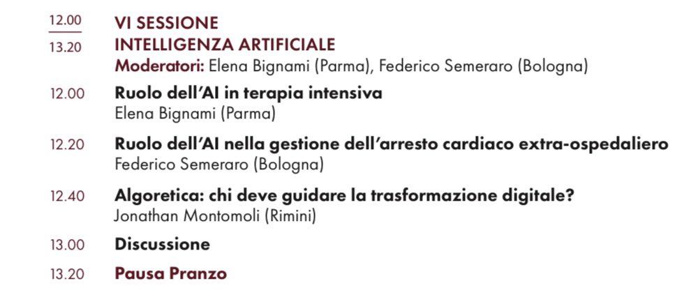 agata_team's tweet photo. #TraumaUpdate Artificial Intelligence #AI #ARTID #CardiacArrest #Algoretics #AgataTeam #Bologna https://t.co/Dd2gjsVcPw