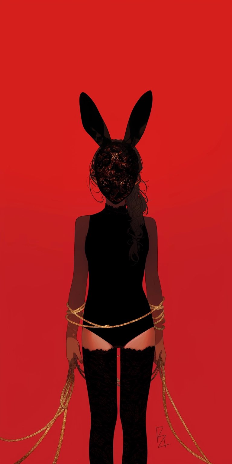 “Masques: Play With Me” 🪢♠️🐰♠️🪢 I used to stare deep into the dark until my eyes felt like they were coming out of my head. Hoping to see the monsters come out from under my bed. https://t.co/pfeaUA8a0S