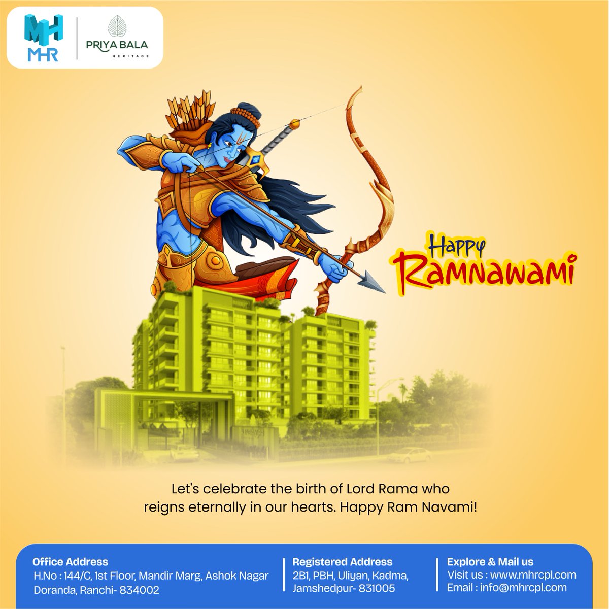 ConstructionMhr's tweet image. Building a strong foundation just like Lord Rama's righteousness on this auspicious occasion of Ram Navami. Wishing everyone prosperity and success as solid as our structures!
#MHRConstruction #RamNavami #StrengthInConstruction #BuildingDreams #SolidFoundations