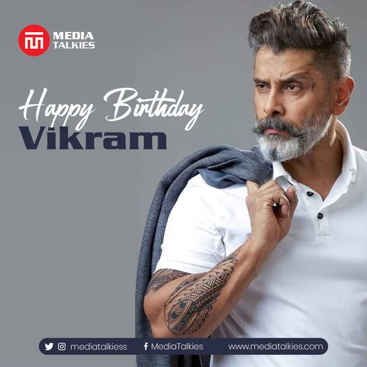 Happy Birthday to #ChiyaanVikram 

Versatile Actor of K-Town

#HBDChiyaanVikram #Vikram #HBDVikram #Vikram #Cobra #PonniyinSelvan #PS1  #HappyBirthdayChiyaanVikram #Chiyaan62 #Raavanan #Thangalaan #Chiyaan62 #PaRanjith #DhuruvaNatchathiram