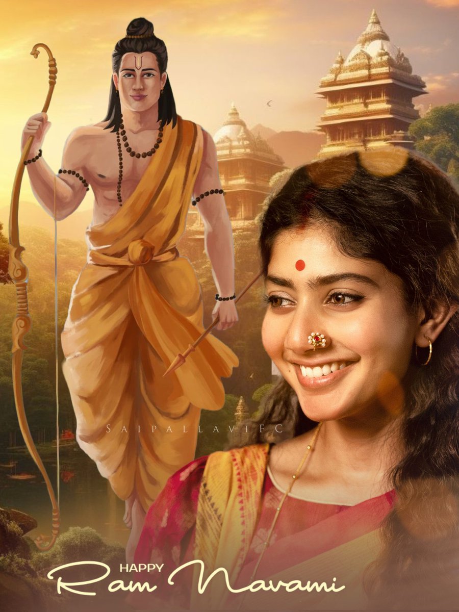 Jai Shree Rammm !!!🙏🛐 Wishing you all a very happy #SriRamNavami ♥️ @Sai_Pallavi92 ✨🤍 #SaiPallavi #Ramayana #JaiShreeRam