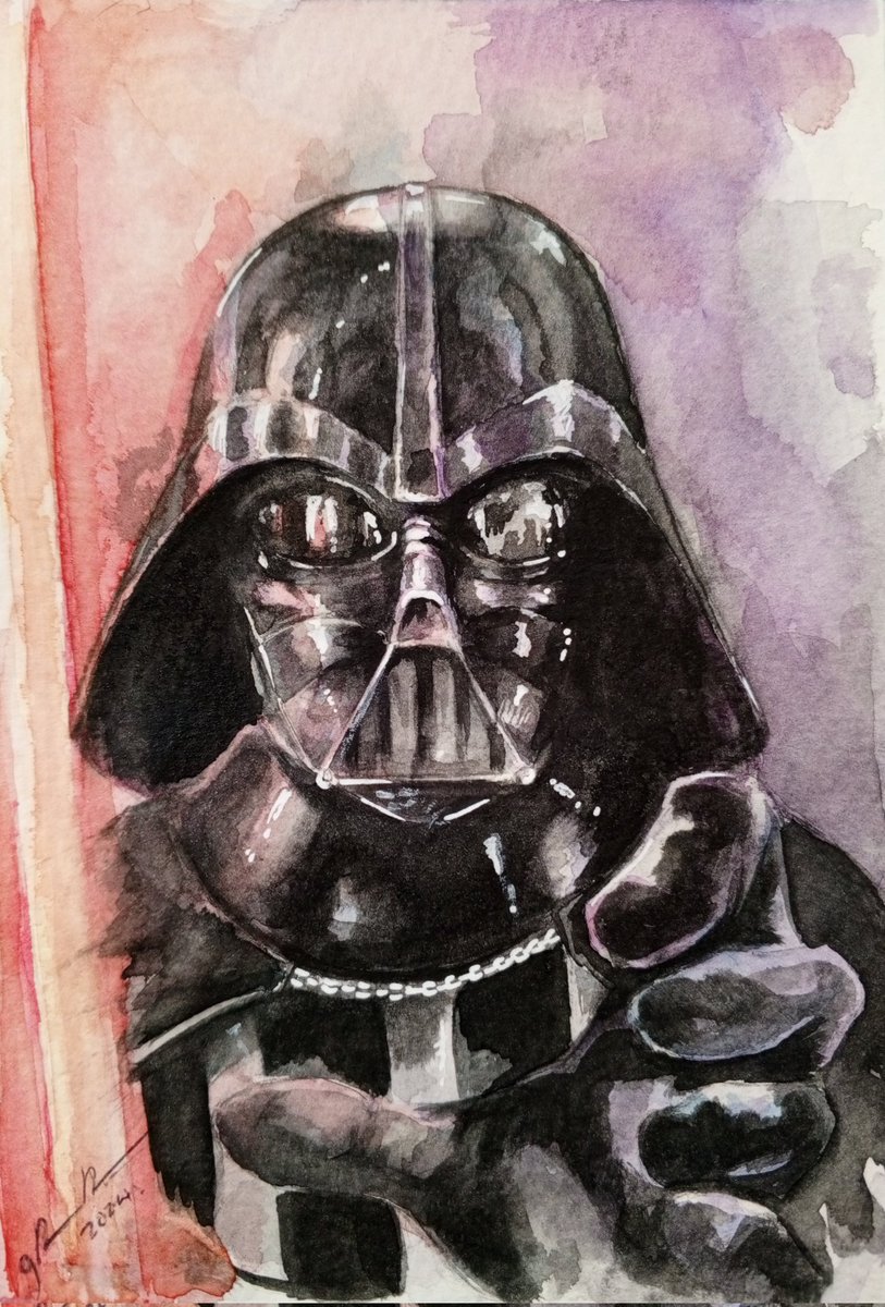#darthvader #sketch #watercolor #artwork #starwars #anakinskywalker #artwork Greetings For the rest of the month and until May 9th I will be working on Star Wars illustrations... So, if you have a related character in mind, send me your idea by PM 🫰 @starwars