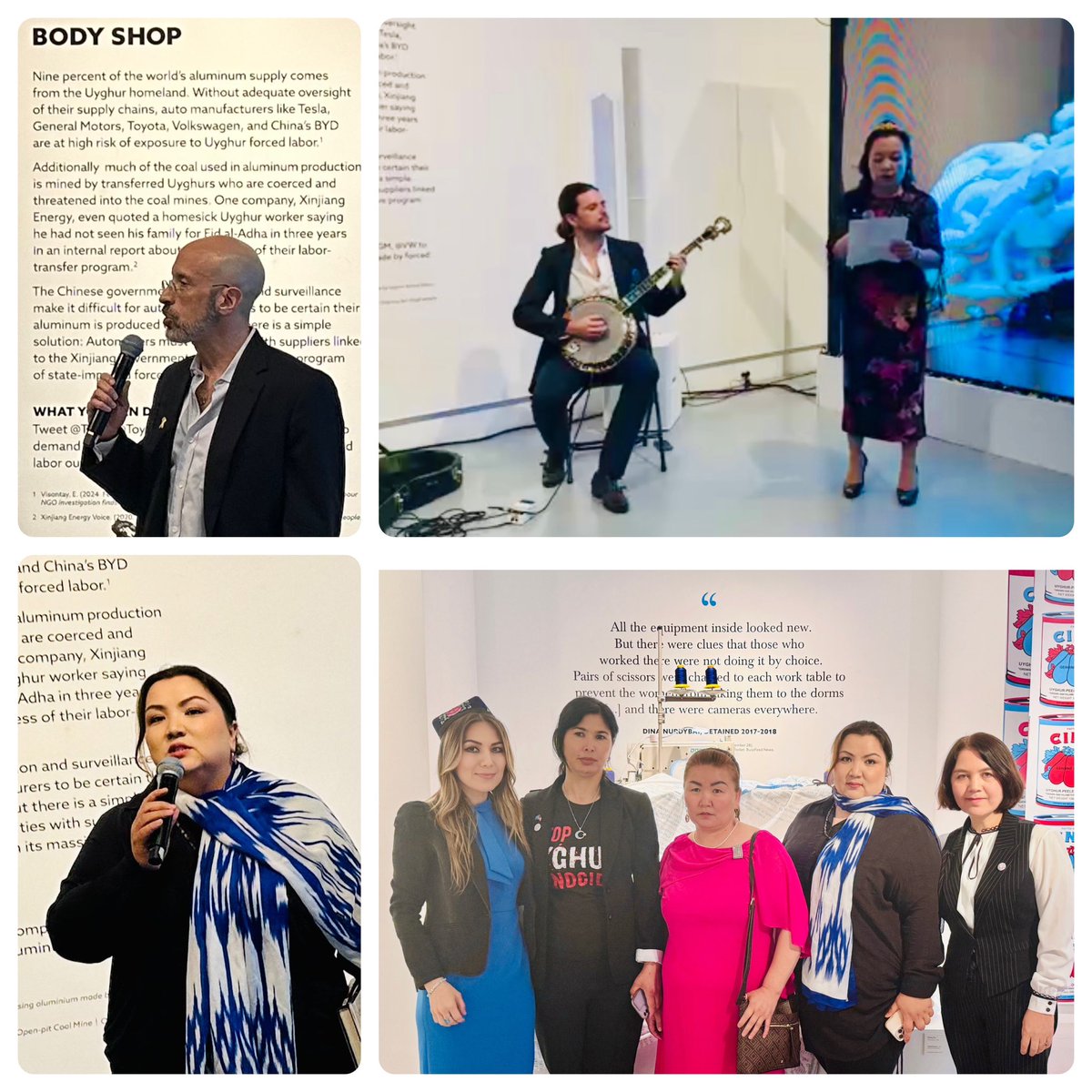 Today, we participated in the 'Made in China: How Your Favorite Brands Profit from Uyghur Forced Labor' art exhibition event in the Chelsea art district of NYC. We extend our gratitude to the @eliewieselfdn for sponsoring this successful event.