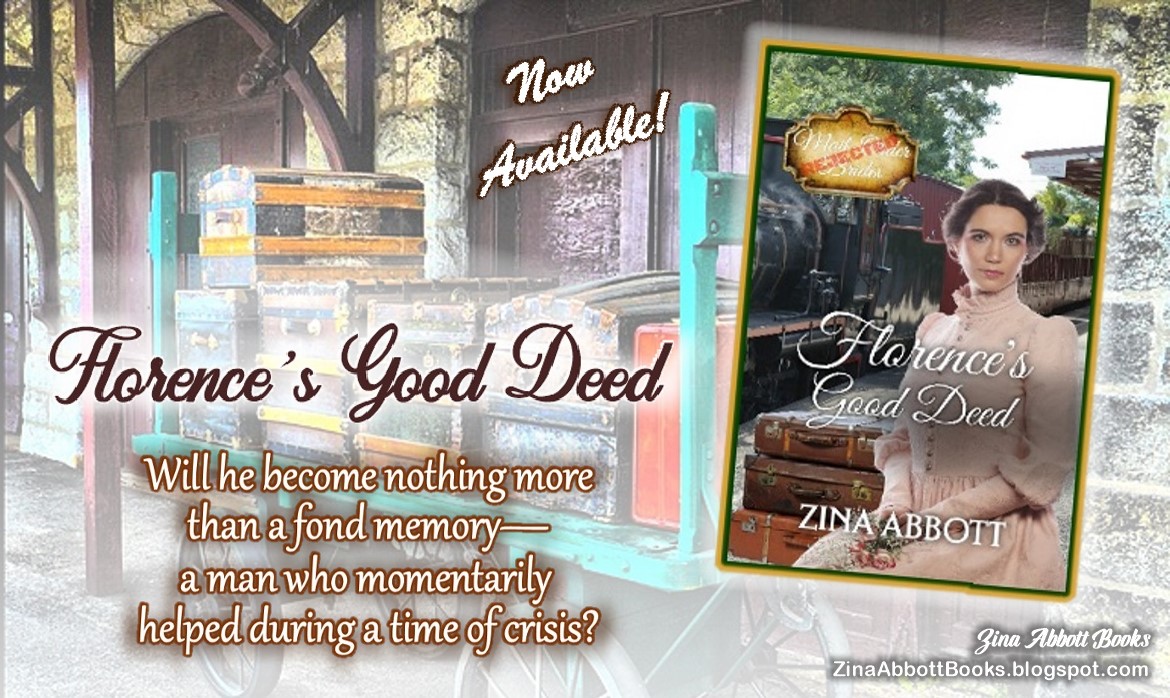 ZinaAbbott's tweet photo. Now Available!
FLORENCE’S GOOD DEED, Rejected Mail Order Brides
https://t.co/nev7SLrI4P
#Historical
#HistFic
#HistoricalFiction
#sweetromance
#Romance
#westernromance
#western
#CleanRead https://t.co/QNtxspyO7x