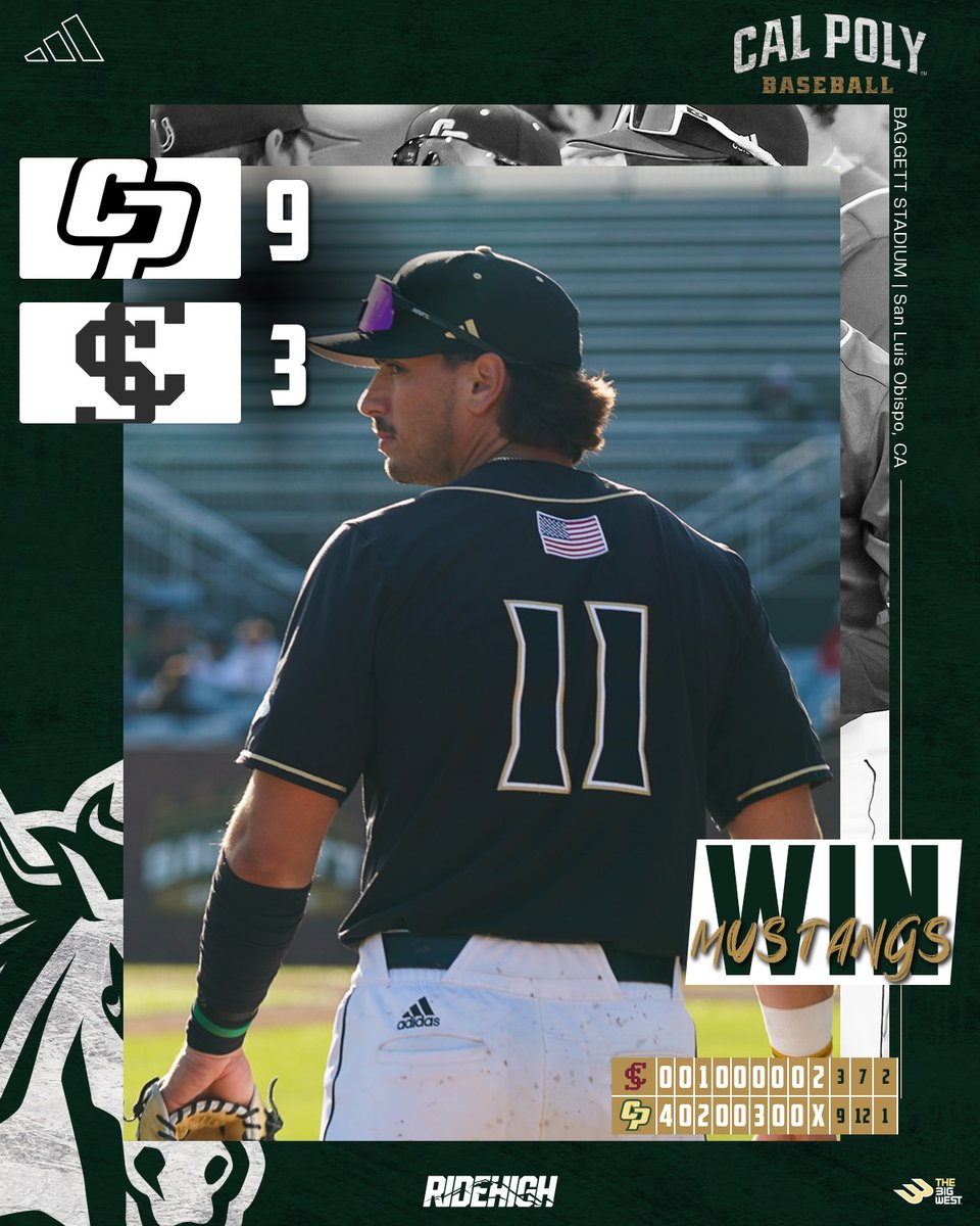 Make that 7⃣ homers in the past two days as the Mustangs down Santa Clara at home! #RideHigh