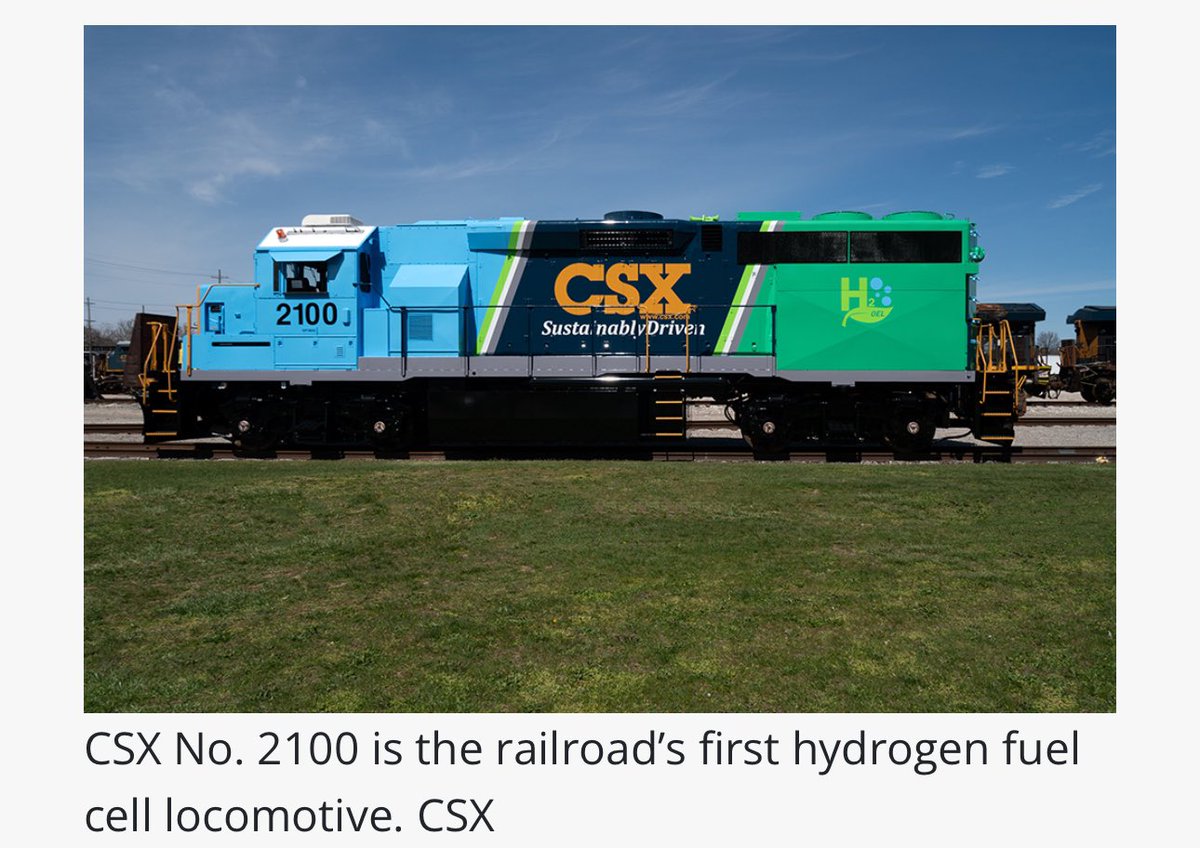 I’m skeptical about the commercial viability of hydrogen trucks, but I think that H2-powered railroads could be viable by 2030.