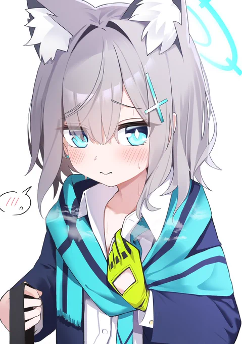 シロコと失われし汗の匂いを気にするシーン(アニメ1話)#ブルアカ 