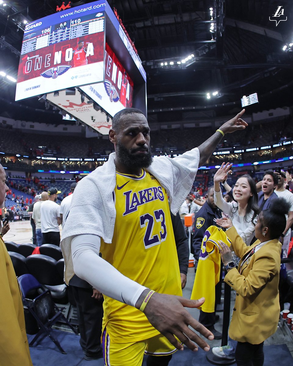 Lakers's tweet image. More work to be done. Good night, Lakers Nation 💜💛