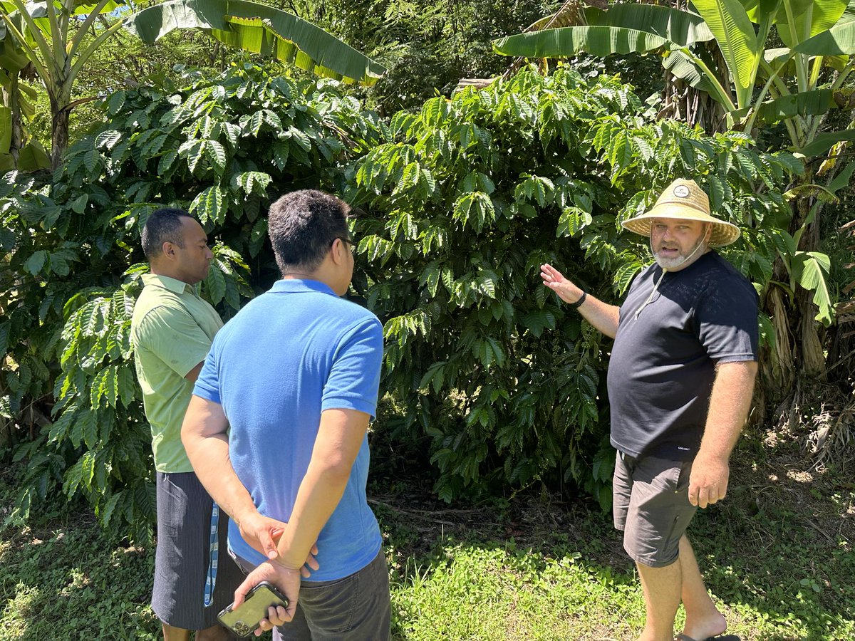 It was great to visit a grant recipient this week, @BulaCoffee, ensuring #transparency & impact under our Drua Innovation Small Grants Scheme, a #partnership with @Fiji Government & @UNDP_Pacific supported by @gouv_lu. #sustainability #agritourism