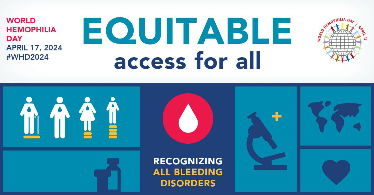 Today observing #WorldHemophiliaDay to raise awareness & support persons with #Haemophilia we stand together with them & call 'Equitable access for all' @socialpwds @goadisability @DisabledWorld @wfhemophilia @EHC_Haemophilia @isth @possiabilities @scope #DisabilityInclusion