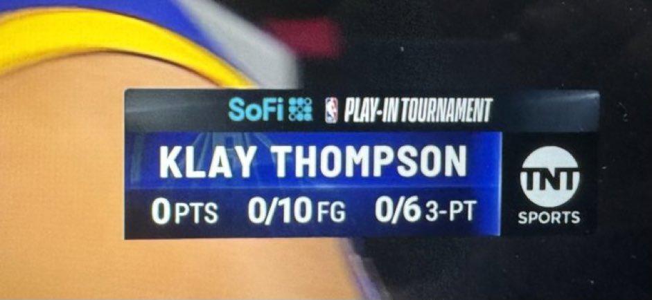 A tough night for Klay Thompson