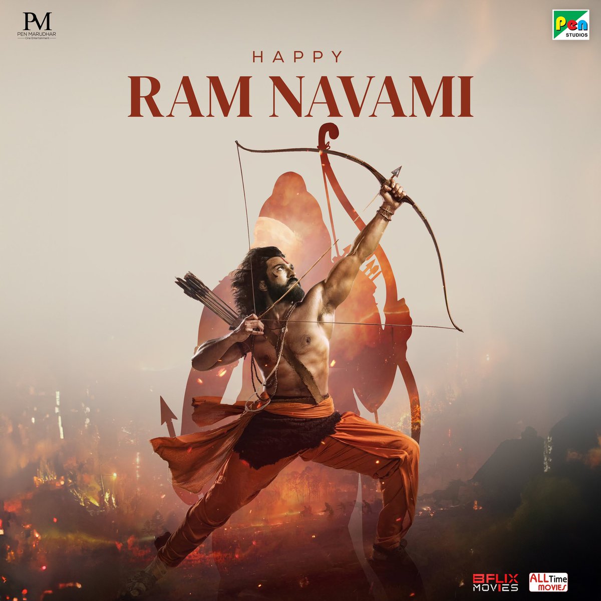 Lord Ram is the most righteous hero to have ever existed 💯 May this auspicious occasion propel us to battle every villain! Happy Ram Navami! #HappyandRighteousEnding