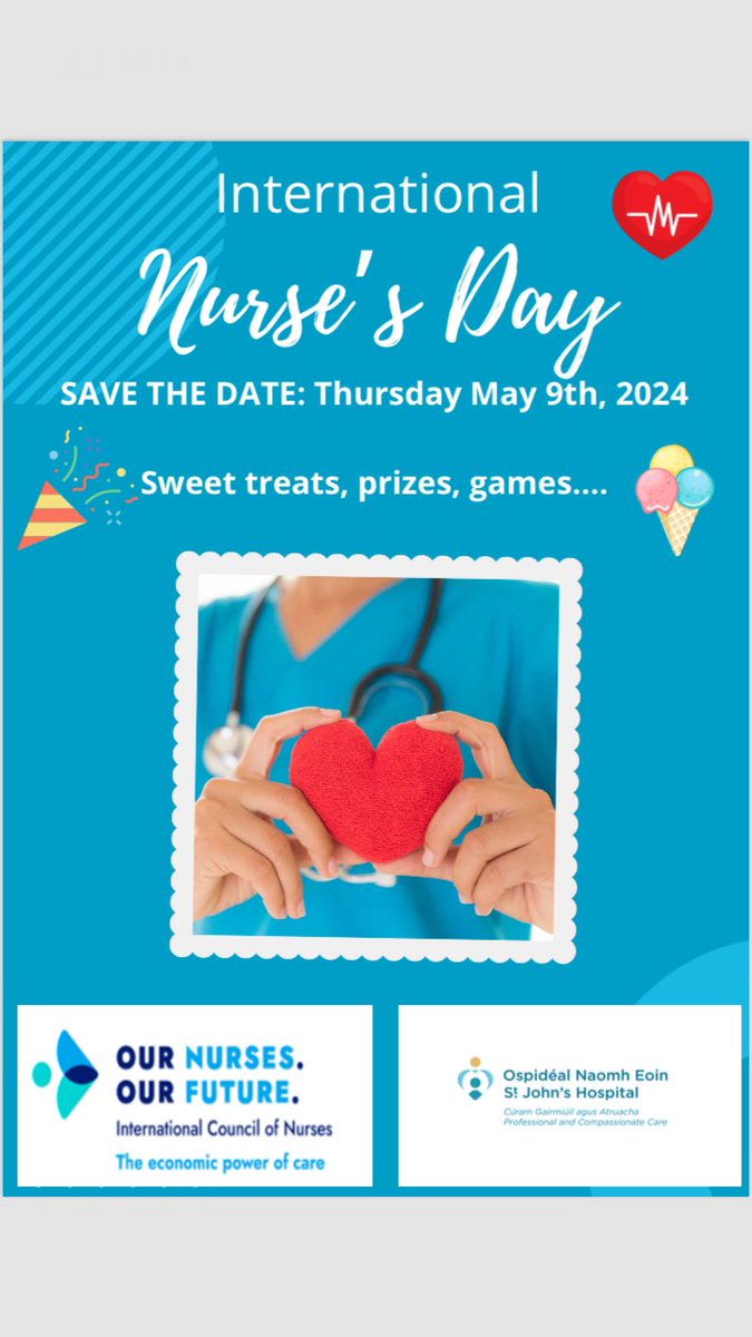 🚨🎉Save the Date!! May 9th @StJohnsHospLmk for InternationalNursesDay2024 celebrations 🎉🥳 @EileenH59832517 @emermartin28 @MagnetULHG @ClaireOGrady9 @sl00803 @ULHospitals @ICNurses #IND2024