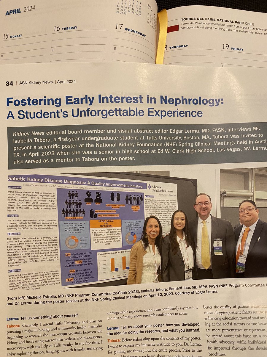 edgarvlermamd's tweet photo. Check โ
out my interview with @isabxllatabora @ASNKidney @KidneyNews ๐ฐ April 2024 issue #NephForward #NephWorkforce
๐๐ผ https://t.co/FPtUm8vIm4 https://t.co/ym7iOsrq6O