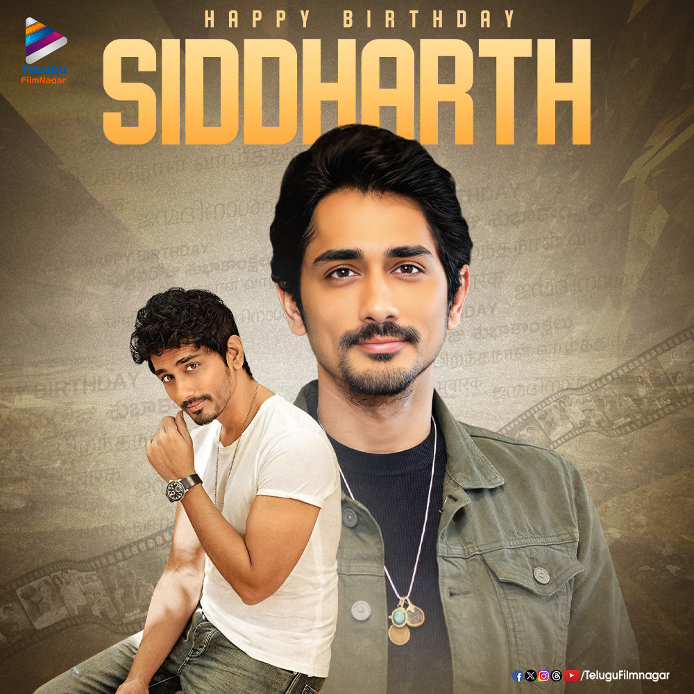 Sending out our heartfelt birthday wishes to the very good-looking, and extremely talented actor #Siddharth! 🎂🎉 Wishing you endless joy, huge success with #Indian2 and all your upcoming projects! 💥💥

#HappyBirthdaySiddharth #HBDSiddharth #TFNWishes #TeluguFilmNagar