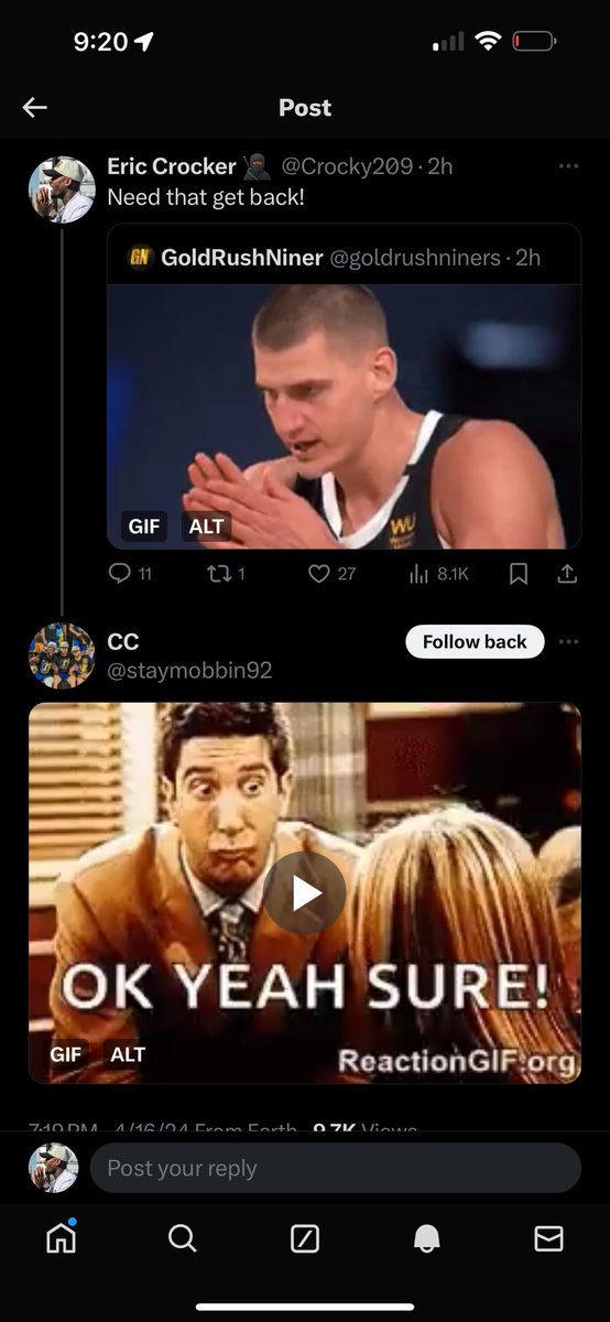 @CraigWRohlfing @JJ_Breezy88 I had a simple tweet about MY team that’s in the playoffs. And Warriors fans flooded my mentions. Who’s obsessed with who?