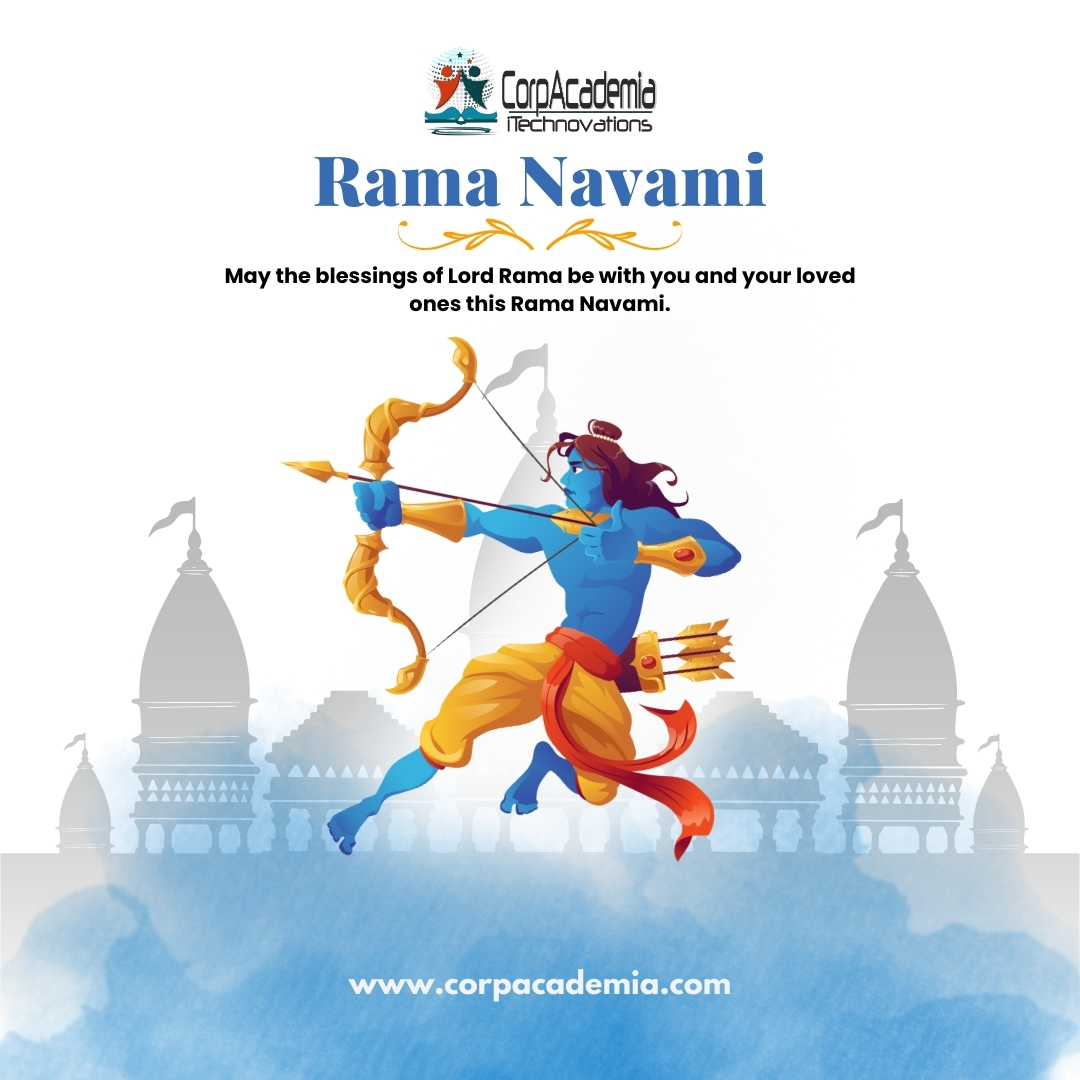 May the blessings of Lord Rama be with you and your loved ones this Rama Navami✨🏹#ramnavami #ramnavami2024 #Corpacademia #remotelabs #softwaretrainings #training #ittraining