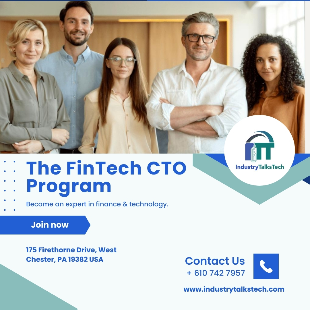 The FinTech CTO Program.

Visit our website:
industrytalkstech.com 

#FinTech #industrytalkstech #fintecctoprogram #banking #leadership #cto #mir #cio #ceo #technology #bitcoin #ctown #data #finance #programming #cybersecurity #business #devops #ctolife #techlead #aitool