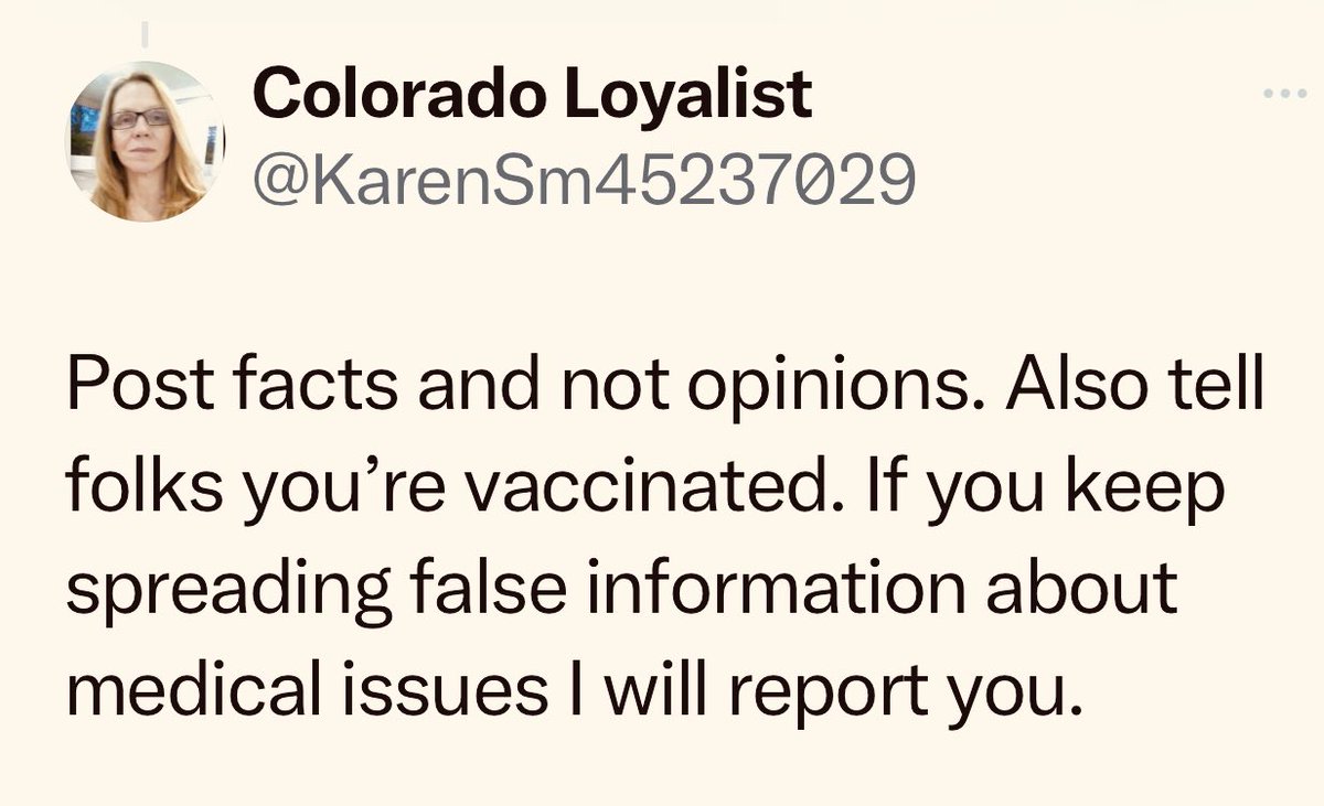 🤣🤣🤣🤣 report away - no one cares what you think. Certainly not smart parents who don’t vaccinate.